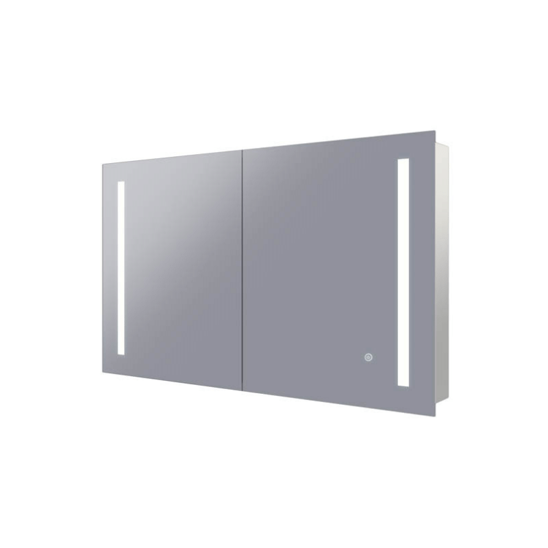 Vanture 35-Inch LED Medicine Cabinet with Dual Doors, Vertical Lighting & Demister