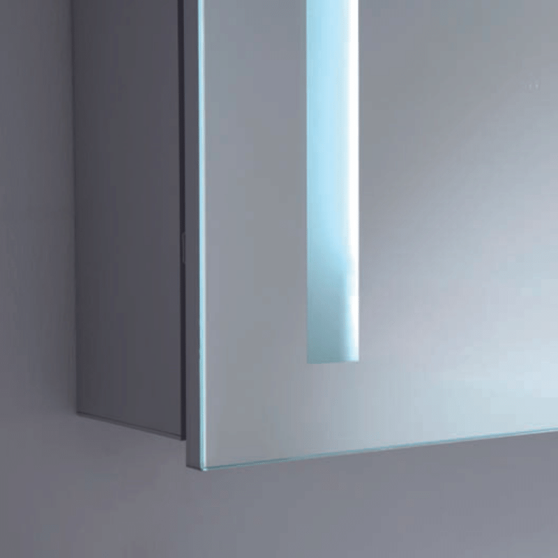 Vanture 35-Inch LED Medicine Cabinet with Dual Doors, Vertical Lighting & Demister
