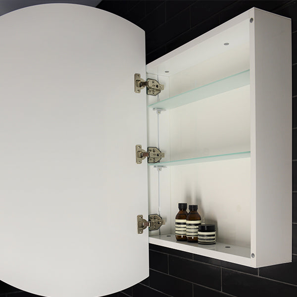 Vanture 35-Inch Round LED Medicine Cabinet with Touch Sensor & Backlit Mirror